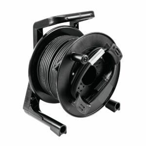 Enrouleur de câble DMX XLR 30 m noir Neutrik