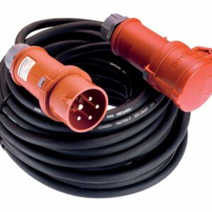 Rallonge CEE 16 A 400 V 10 m H07RN-F 5 x 2,5 mm² noir IP44