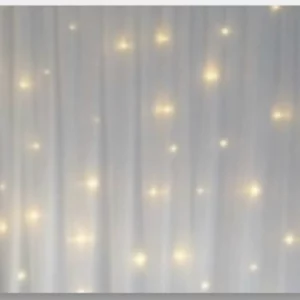 Rideau lumineux + structure pour rideaux