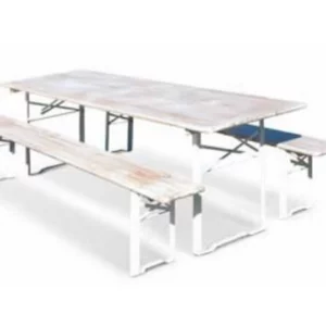 Ensemble brasserie blanc vieilli