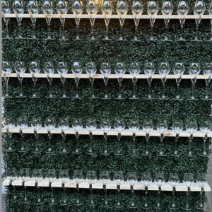 Mur champagne végétal