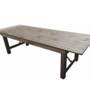 Table rectangle bois rustique