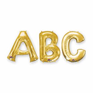 Ballon aluminium lettre doré 35 cm