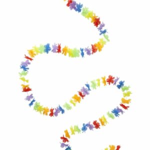 Guirlande fleurs Hawaï multicolores 3 mètres