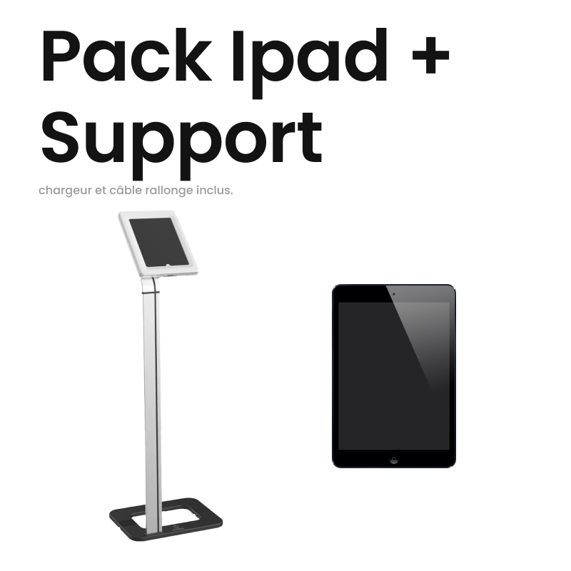 Pack tablette Ipad + support
