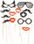 Kit photobooth 12 pièces lunettes et moustaches
